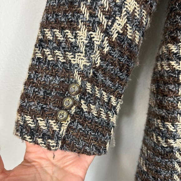 Zara Double Breasted Plaid Blazer Small - Picture 5 of 15